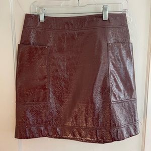 Maeve by anthropologie burgundy skirt